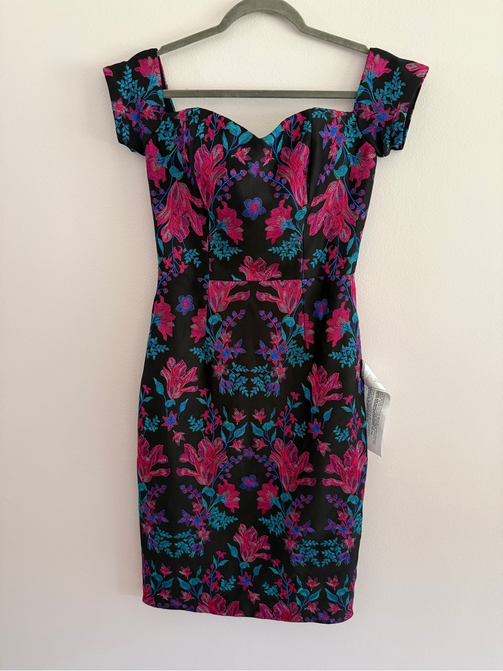 Dress The Population Women’s Liana Embroidered Floral Dress S - Cocktail Dress